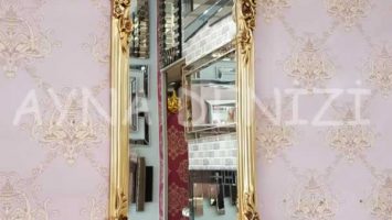 Klasik Model Altın Renk Boy Aynası