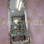 Klasik Model Gümüş Renk Boy Aynası-3