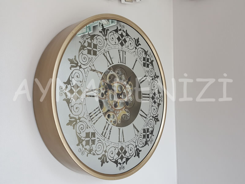 Cm 17311 Model Çarklı Aynalı Duvar Saati