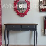 Vintage Taç Model Fuşya Renk Dekoratif Ayna-8