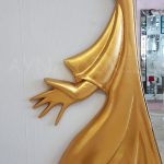 Kız Model Altın Renk Boy Aynası-21