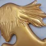 Kız Model Altın Renk Boy Aynası-5