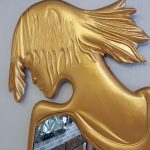 Kız Model Altın Renk Boy Aynası-6