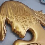 Kız Model Altın Renk Boy Aynası-8