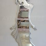 Kız Model Gümüş Renk Boy Aynası-1