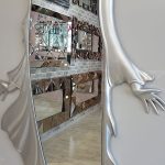 Kız Model Gümüş Renk Boy Aynası-10