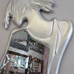 Kız Model Gümüş Renk Boy Aynası-20