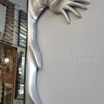 Kız Model Gümüş Renk Boy Aynası-22