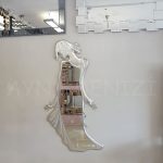 Kız Model Gümüş Renk Boy Aynası-5