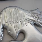 Kız Model Gümüş Renk Boy Aynası-8