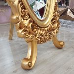 Selvi Model Altın Renk Ayaklı Boy Aynası-11
