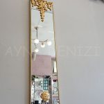 Floransa Model Altın Renk Dekoratif Niş Ayna-4