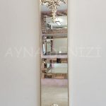 Floransa Model Gümüş Renk Dekoratif Niş Ayna-2