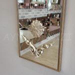 Vanetta Model Gümüş Renk Dekoratif Niş Ayna-5