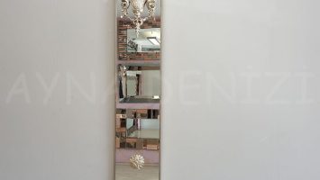 Venedik Model Gümüş Renk Dekoratif Niş Ayna