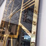 Golden Quare Black Model Altın Siyah Renk Dekoratif Aynalı Duvar Saati-12