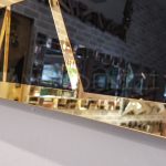 Golden Quare Black Model Altın Siyah Renk Dekoratif Aynalı Duvar Saati-17