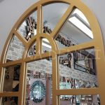 Galata Model Altın Renk Dekoratif Pencere Ayna-11