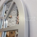 Galata Model Gümüş Renk Dekoratif Pencere Ayna-19