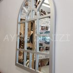 Galata Model Gümüş Renk Dekoratif Pencere Ayna-3