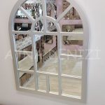 Galata Model Gümüş Renk Dekoratif Pencere Ayna-7