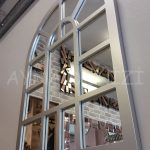 Galata Model Gümüş Renk Dekoratif Pencere Ayna-9