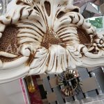 Vintage Madam Model Eskitme Beyaz Renk Ayaklı Boy Aynası-14