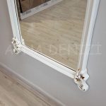 Vintage Madam Model Eskitme Beyaz Renk Boy Aynası-14