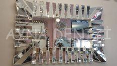 Akustik White Small Silver Model Beyaz Şeffaf Renk Modern Ayna
