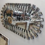Güneş Piyano Black Silver Model Siyah Şeffaf Renk Modern Ayna-12