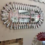 Güneş Piyano Black Silver Model Siyah Şeffaf Renk Modern Ayna-5