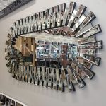 Güneş Piyano Black Silver Model Siyah Şeffaf Renk Modern Ayna-9