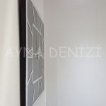 Silver Quare Smoked Model Gümüş Füme Renk Dekoratif Aynalı Duvar Saati-14