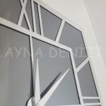 Silver Quare Smoked Model Gümüş Füme Renk Dekoratif Aynalı Duvar Saati-23
