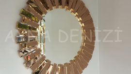 Güneş Golden Bronze Model Altın Bronz Renk Modern Ayna