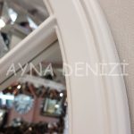 Lecce Model Beyaz Renk Dekoratif Pencere Ayna-15