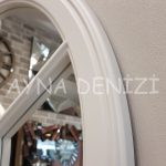 Lecce Model Beyaz Renk Dekoratif Pencere Ayna-19