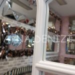 Lecce Model Beyaz Renk Dekoratif Pencere Ayna-22