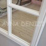 Modena Model Beyaz Renk Dekoratif Pencere Ayna-22