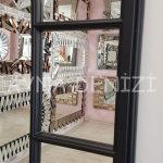 Modena Model Siyah Renk Dekoratif Pencere Ayna-21