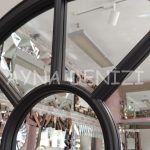 Modena Model Siyah Renk Dekoratif Pencere Ayna-22