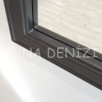Modena Model Siyah Renk Dekoratif Pencere Ayna-23