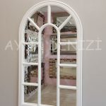 Padova Model Beyaz Renk Dekoratif Pencere Ayna-10