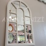 Padova Model Beyaz Renk Dekoratif Pencere Ayna-11