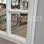 Padova Model Beyaz Renk Dekoratif Pencere Ayna-23