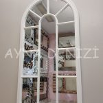 Ravenna Model Beyaz Renk Dekoratif Pencere Ayna-2