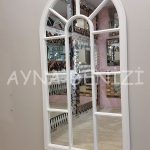 Ravenna Model Beyaz Renk Dekoratif Pencere Ayna-4