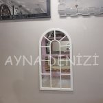 Ravenna Model Beyaz Renk Dekoratif Pencere Ayna-5