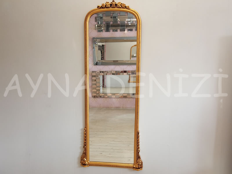 Matmazel Model Altın Renk Boy Aynası