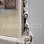 Matmazel Model Eskitme Beyaz Renk Boy Aynası-15